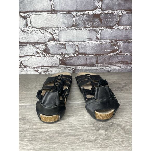 Loeffler Randall Black Leather Pascal Gladiator Strappy Sandals Women Sz 38EU/7M - Picture 13 of 16